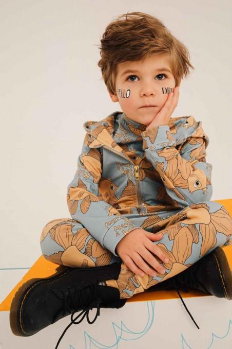 Casaco com capuz goldfish blue Tops Dear Sophie