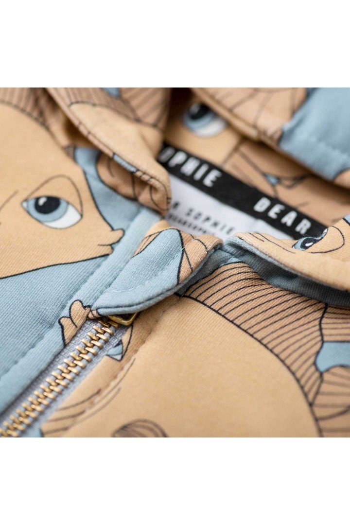 Casaco com capuz goldfish blue Tops Dear Sophie