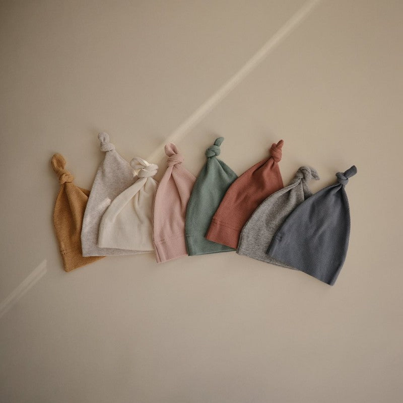 Gorro com nó blush 0-3M Hat mushie
