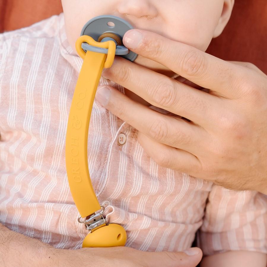 Pacifier clip golden Grech pacifier clip Grech