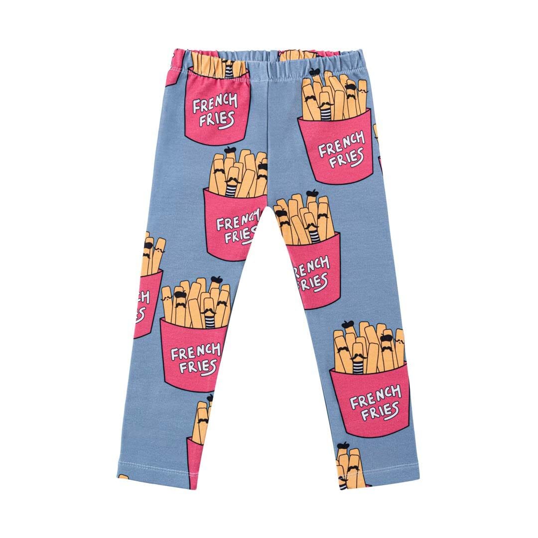 Leggings fries blue Bottoms Dear Sophie