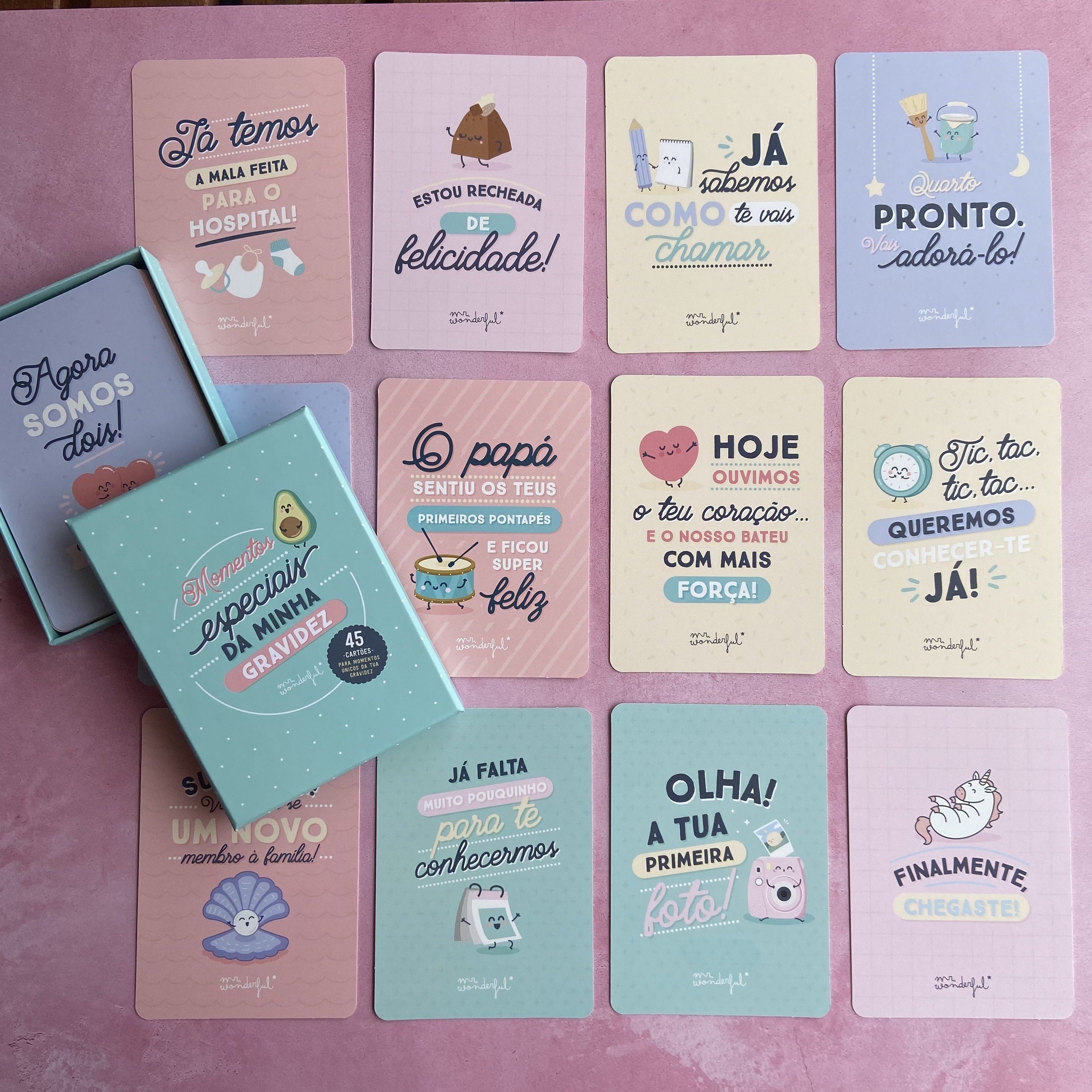 Cartões momentos especiais da minha gravidez Mr. Wonderful Album Mr Wonderful