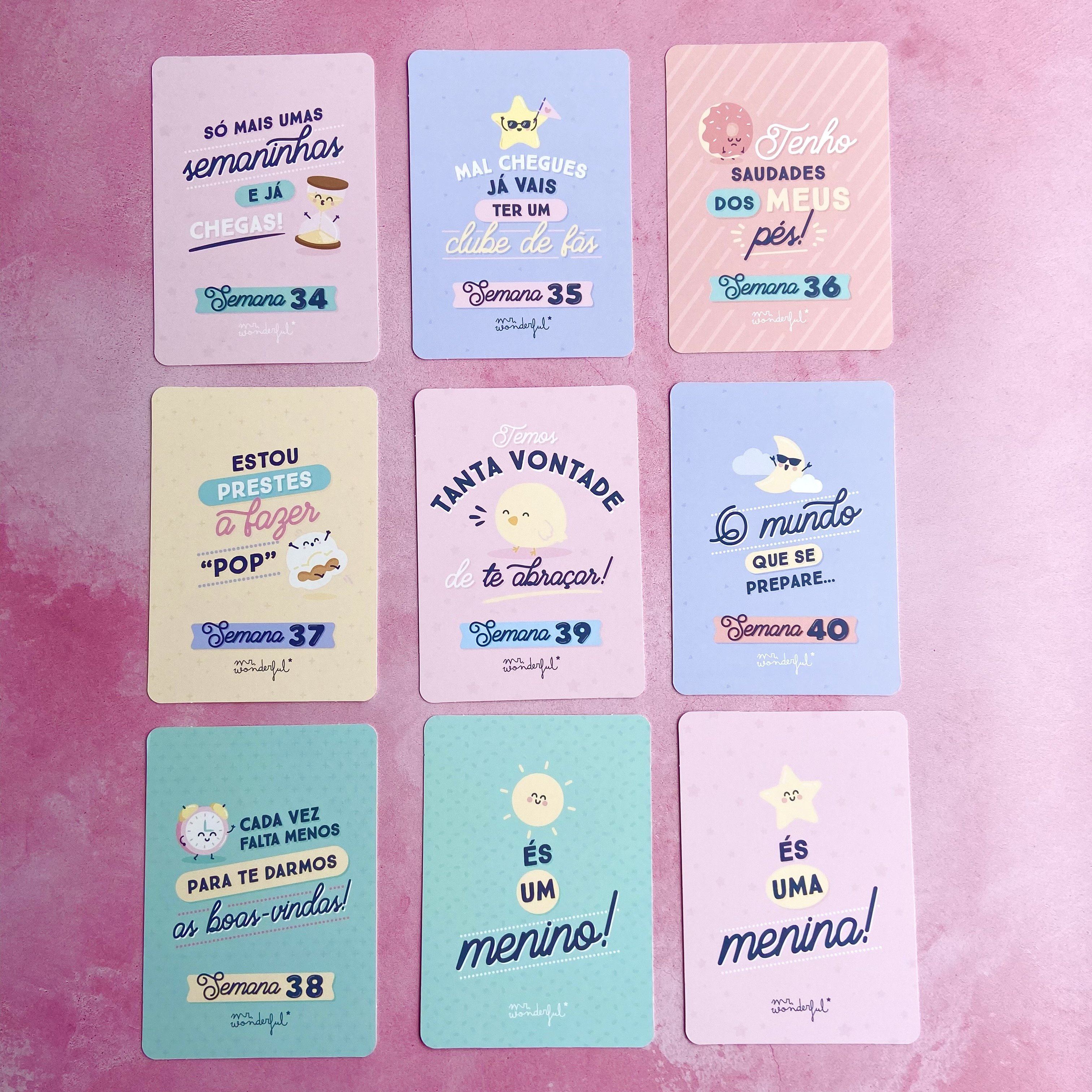 Cartões momentos especiais da minha gravidez Mr. Wonderful Album Mr Wonderful