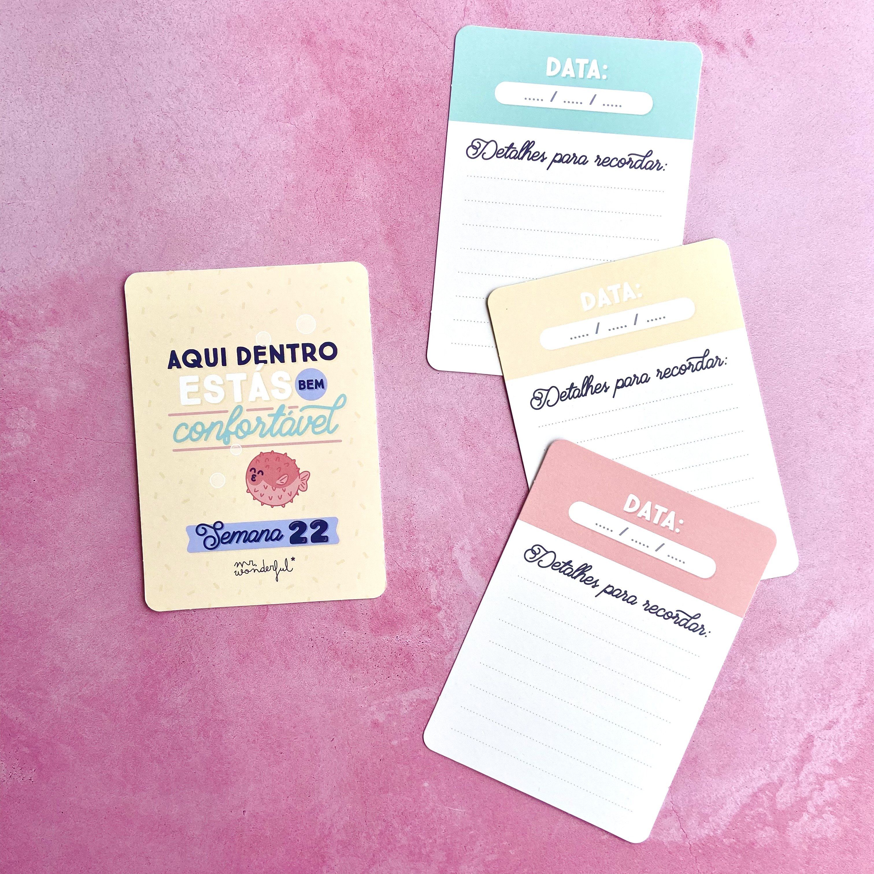 Cartões momentos especiais da minha gravidez Mr. Wonderful Album Mr Wonderful