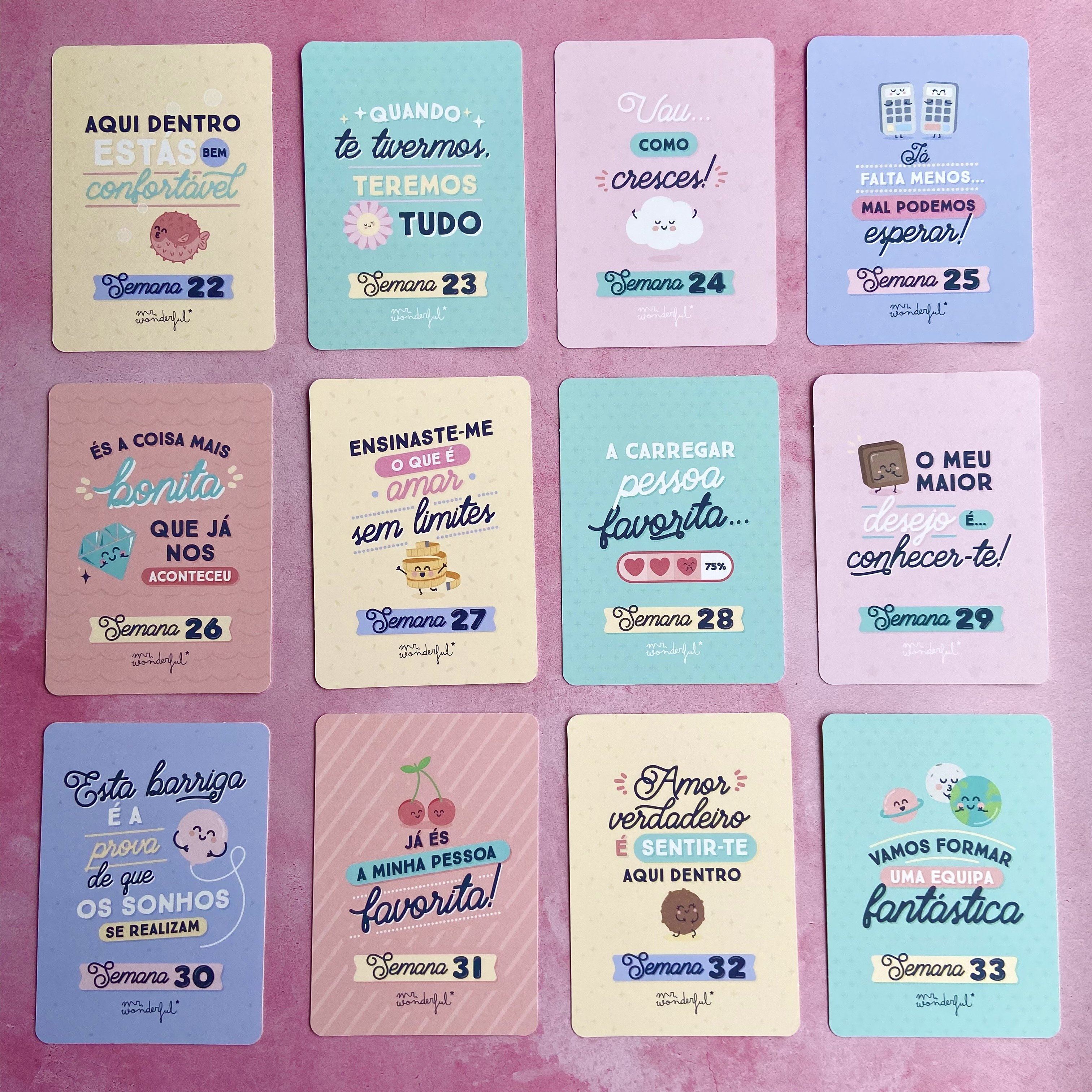 Cartões momentos especiais da minha gravidez Mr. Wonderful Album Mr Wonderful