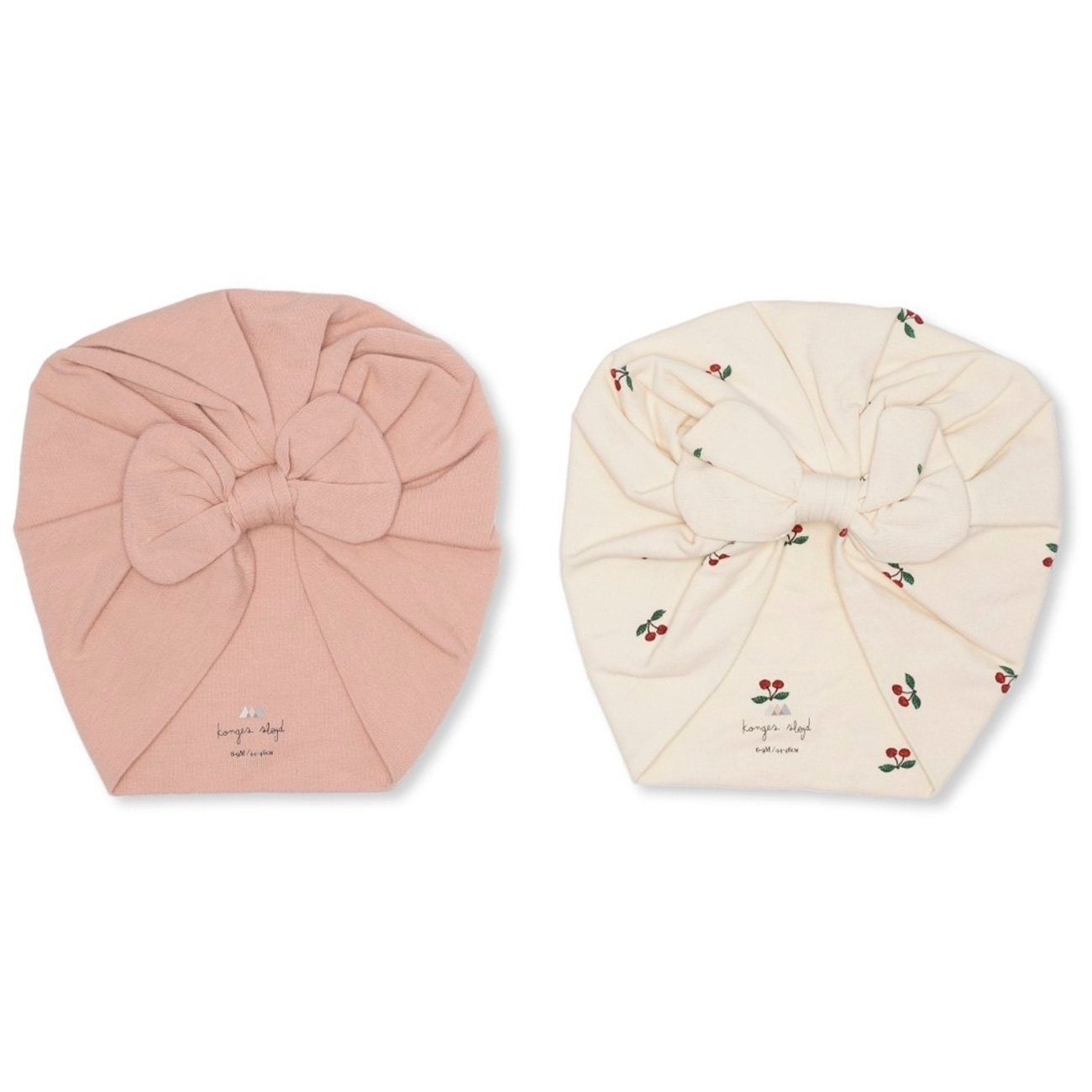2-pack turban cherry/tan Hat Konges sløjd
