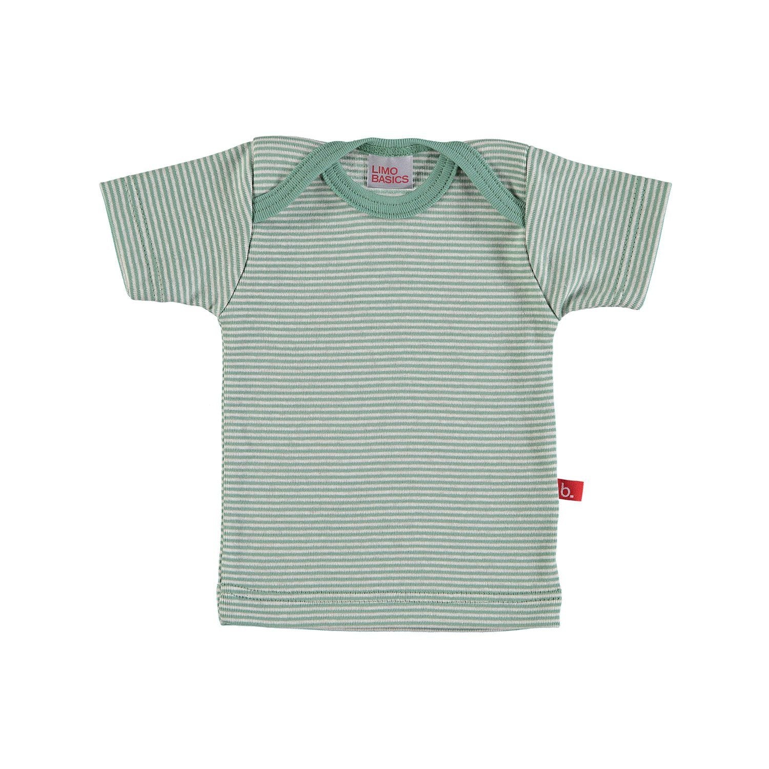 T-shirt stripes green and sand Tops LimoBasics