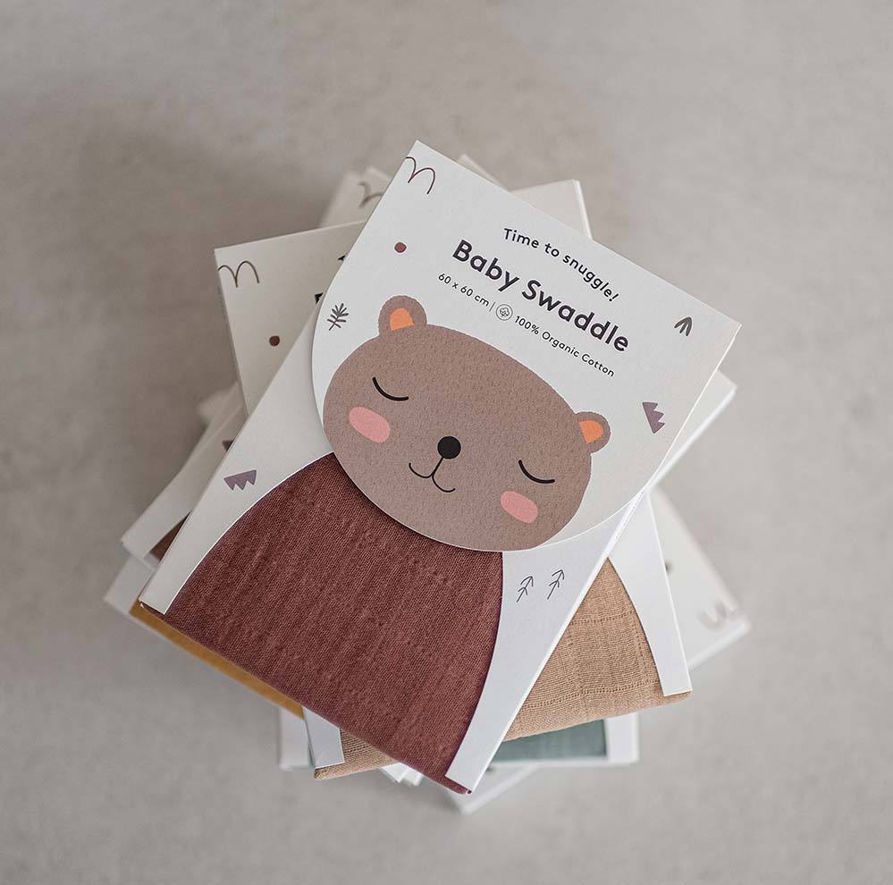 Musselina swaddle 60 cm sand Muslin Little Otja