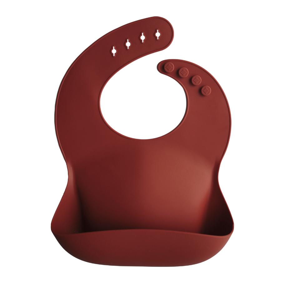 Silicone baby bib arabian spice mushie bib mushie
