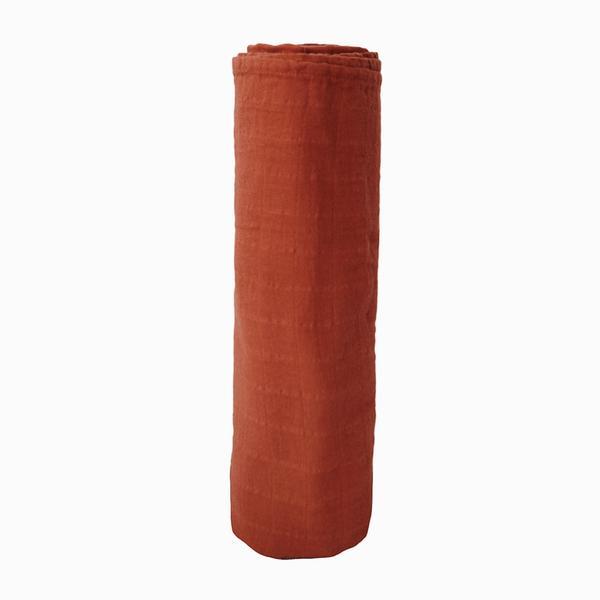 Muslin swaddle auburn mushie muslin mushie