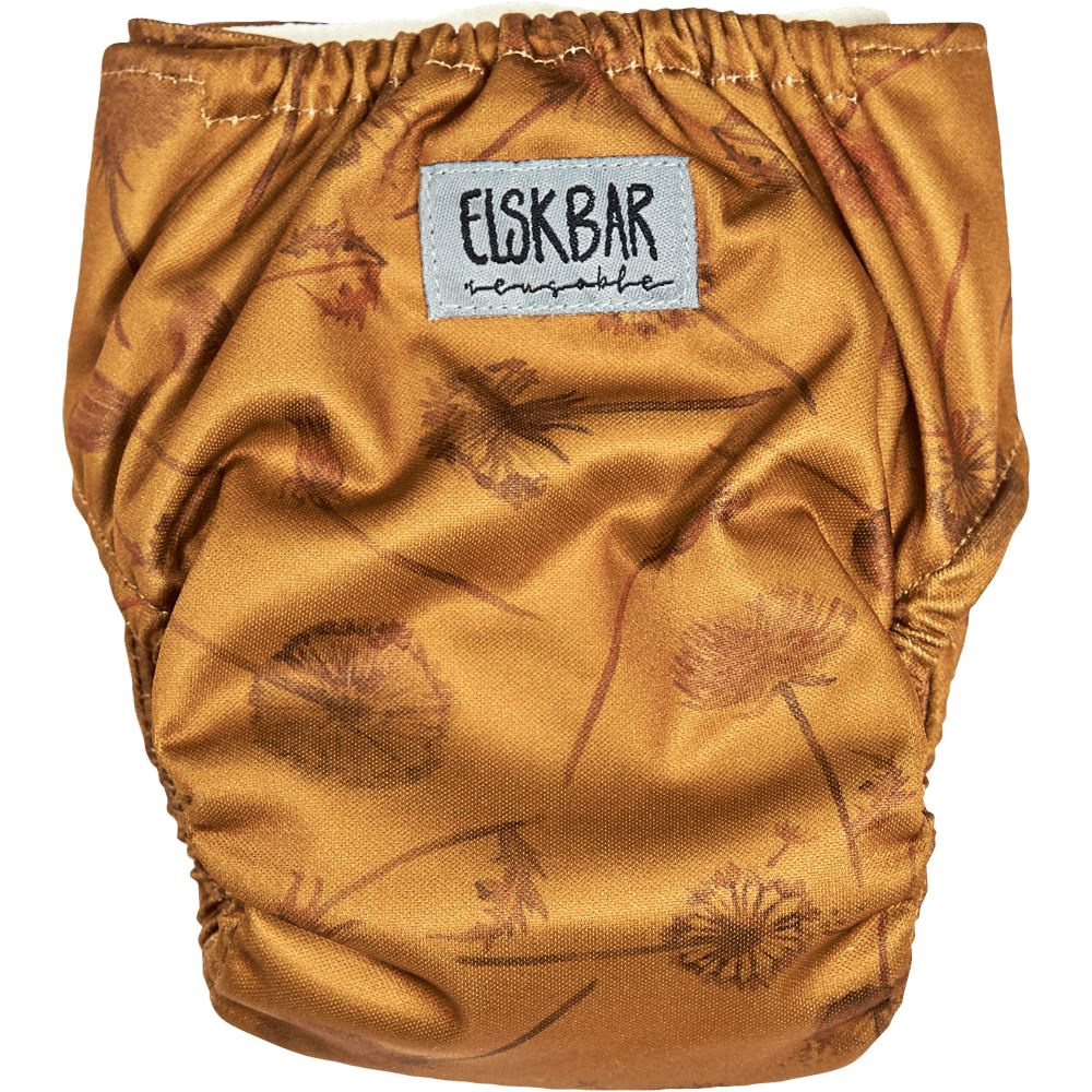 Natural newborn dandelion Elskbar Diaper Elskbar