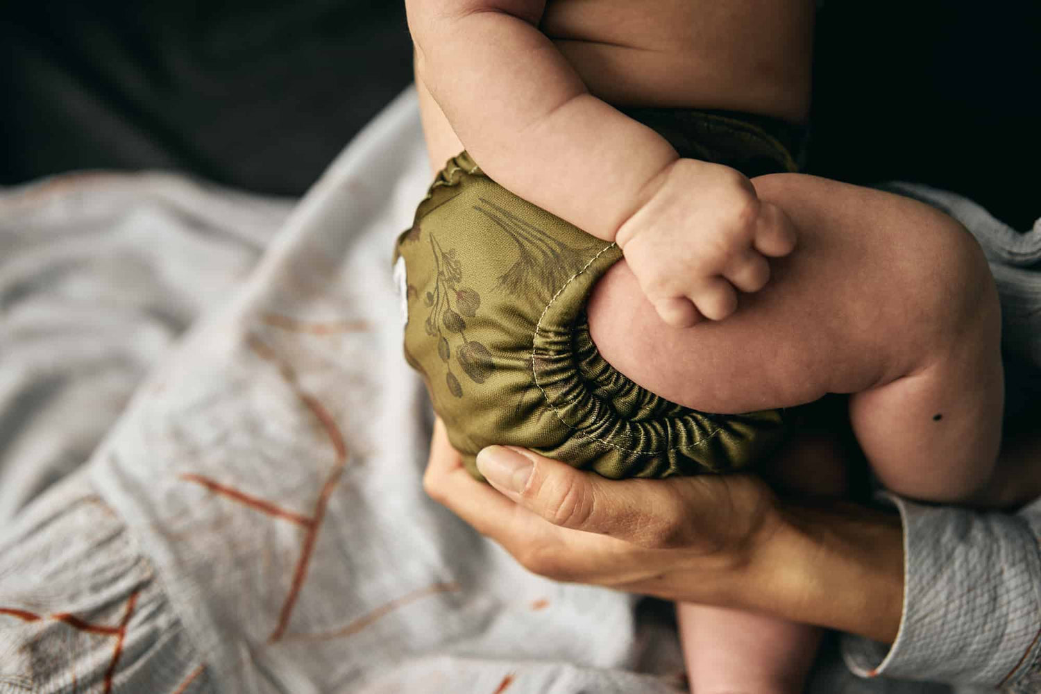 Natural newborn grasses Elskbar Diaper Elskbar