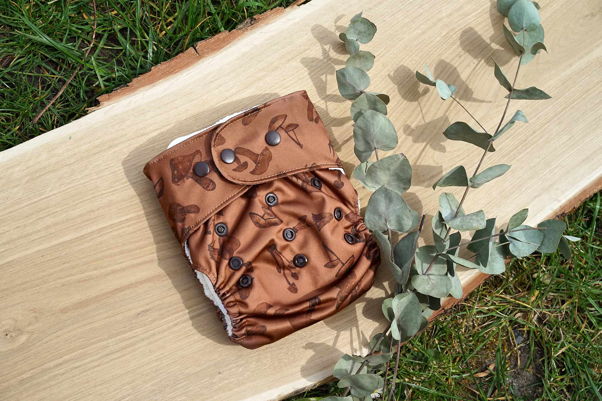 Natural snap-in mushrooms Elskbar Diaper Elskbar