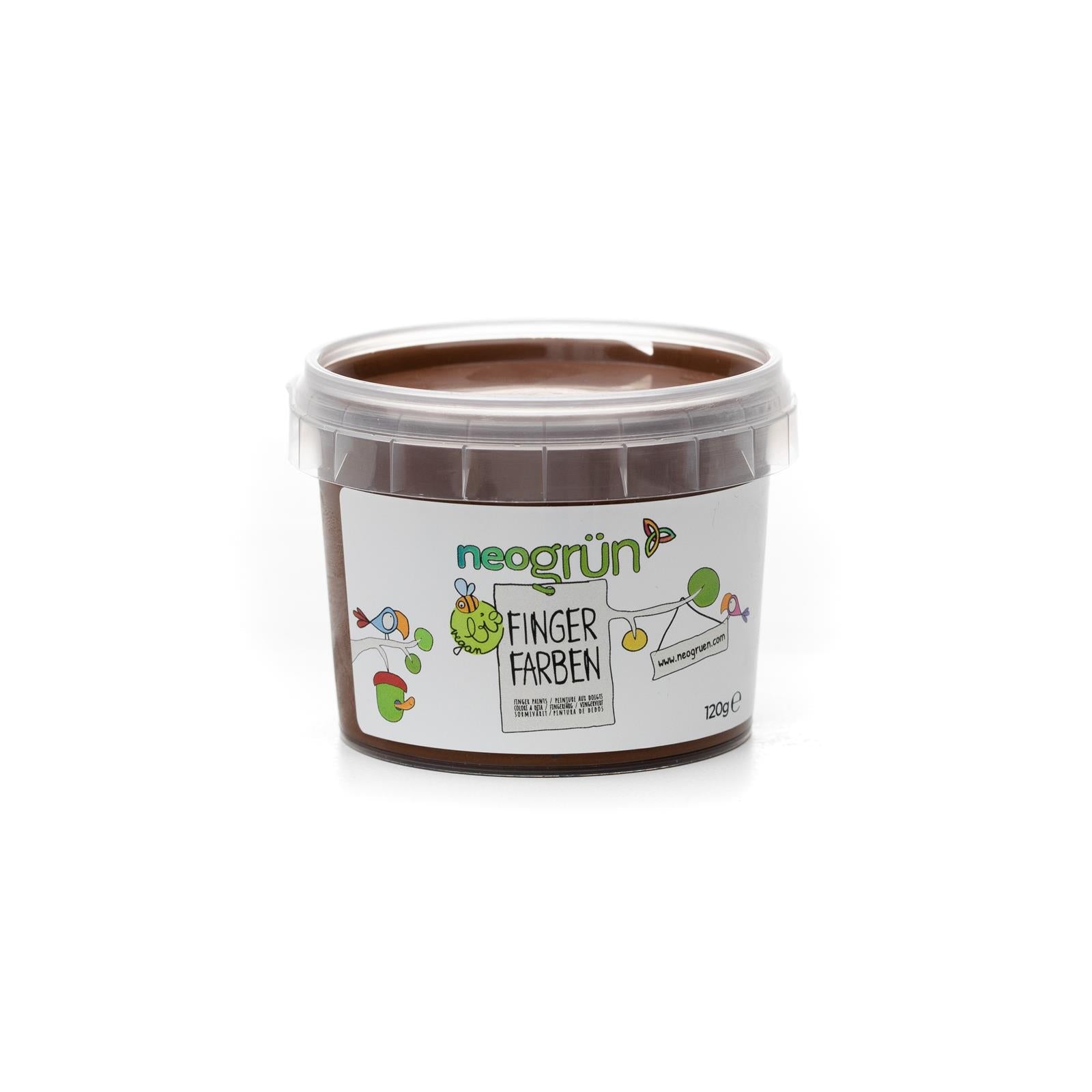 Tinta de dedo castanho 120 g neogrun Toys neogrun