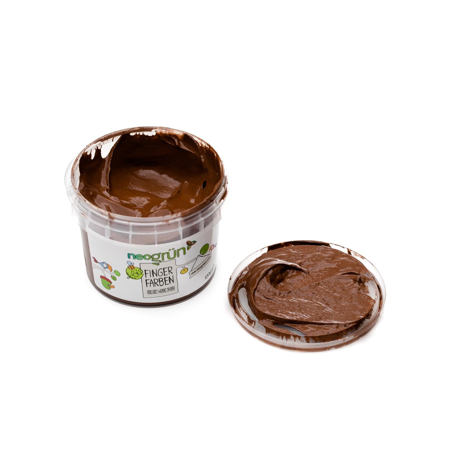 Tinta de dedo castanho 120 g neogrun Toys neogrun