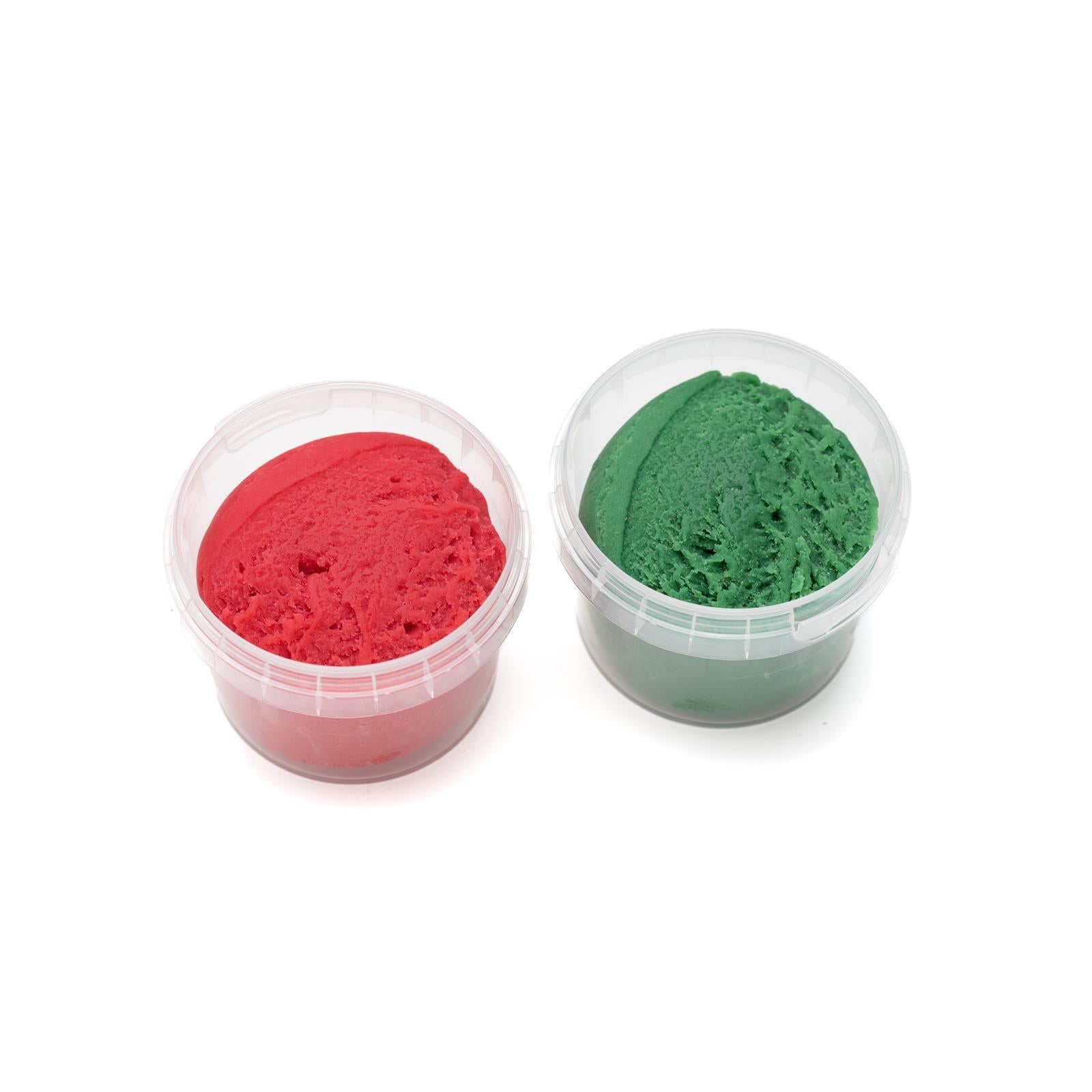 2x 120 g plasticina vermelho + verde neogrun Toys neogrun