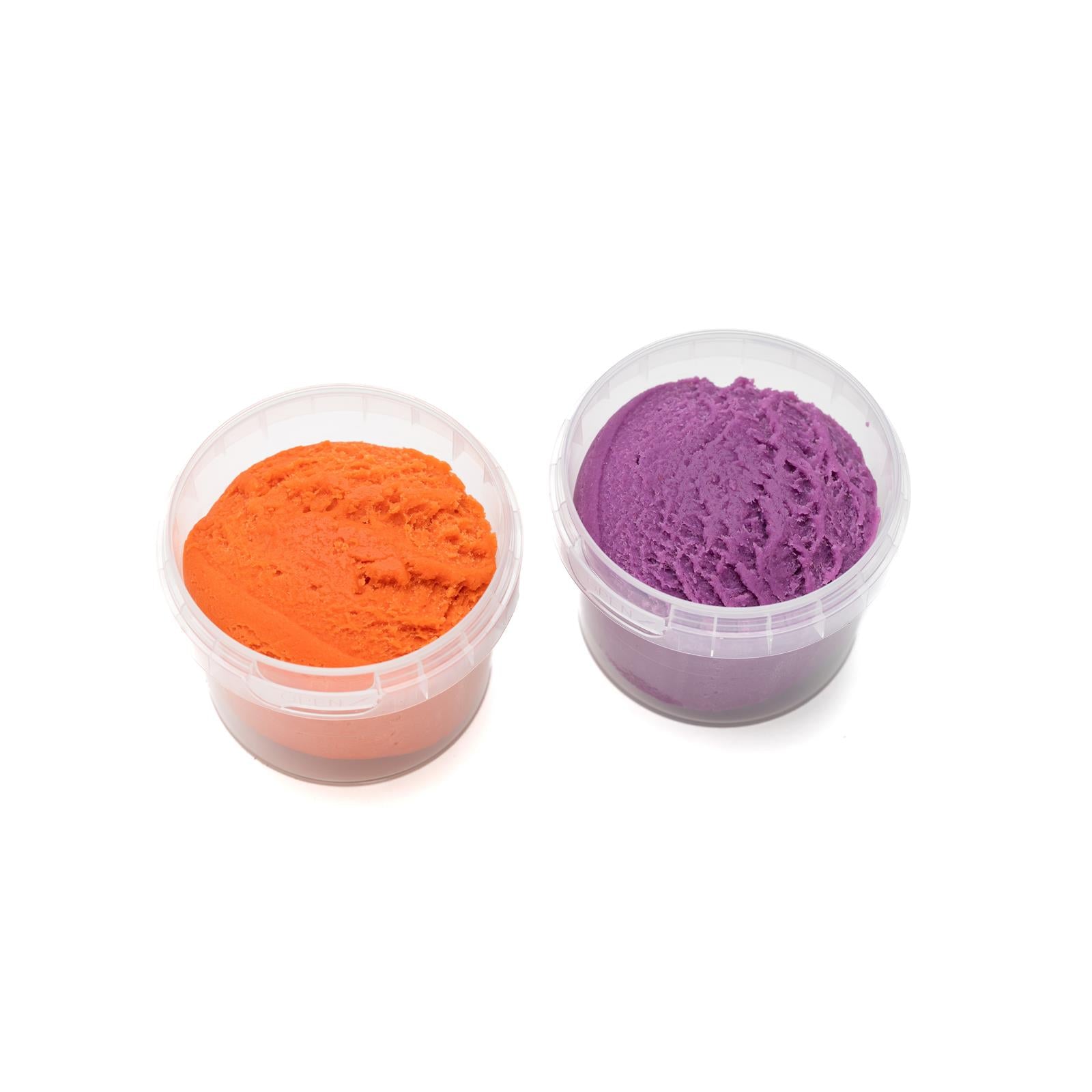 2x 120 g plasticina laranja + violeta neogrun Toys neogrun