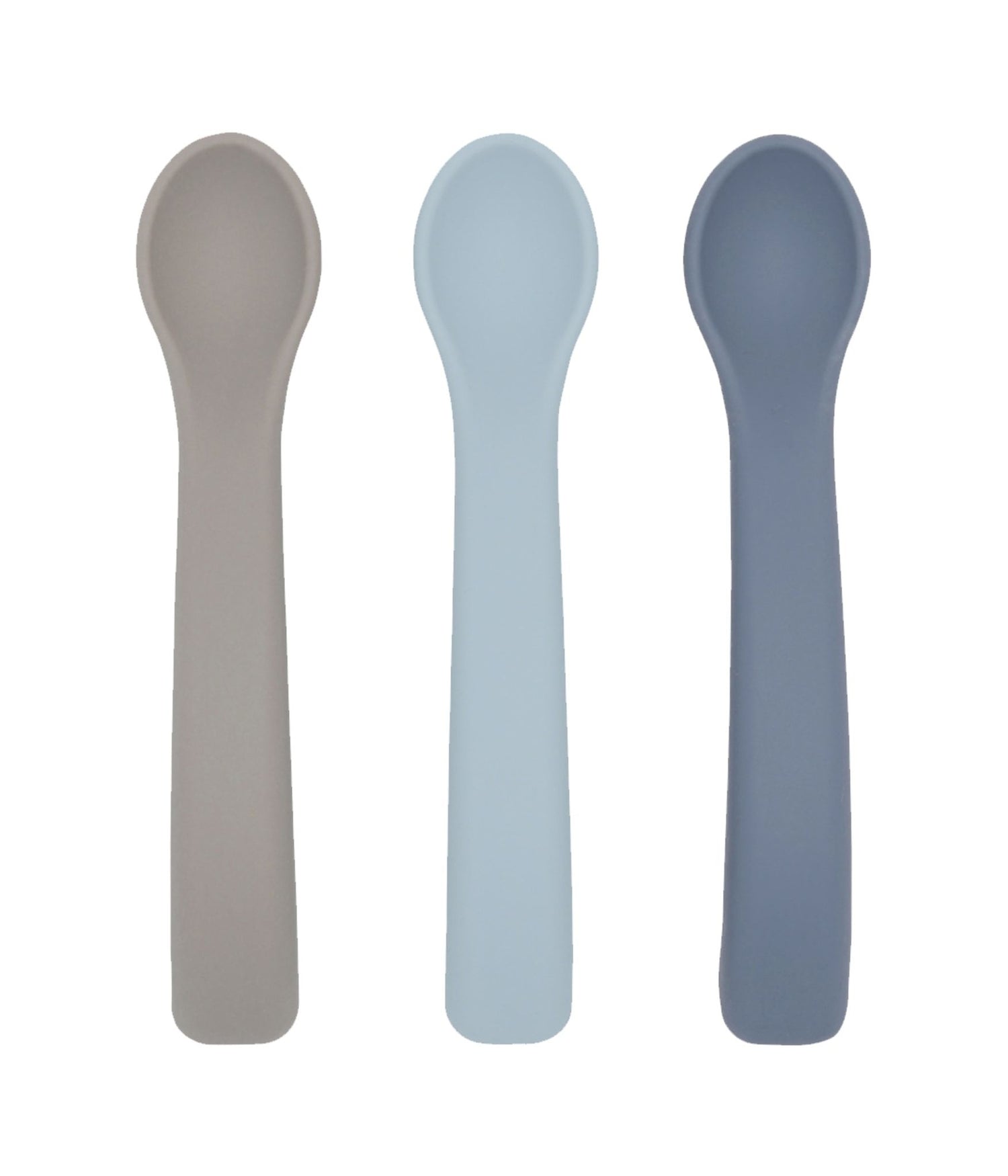 3-pack silicone spoons sky Lille Vilde dinnerware LIlle Vilde