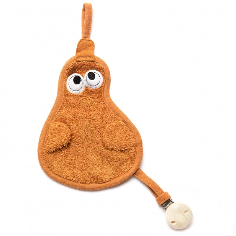 Prende-chucha patinho inca rust Pacifier clip Timboo