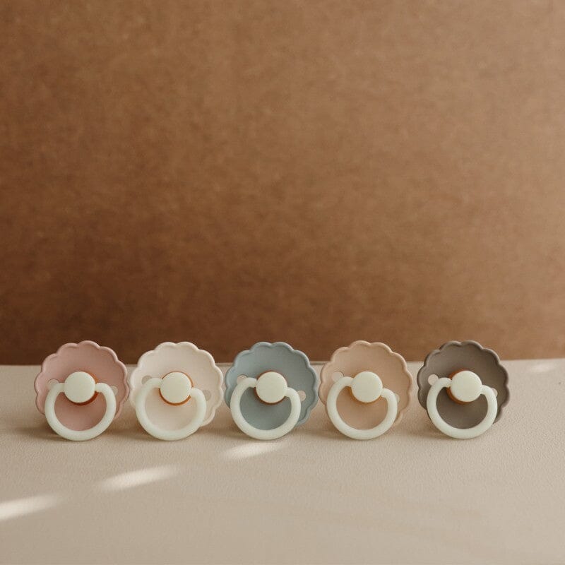 2 chupetas daisy NOITE croissant | portobello latex Pacifier FRIGG