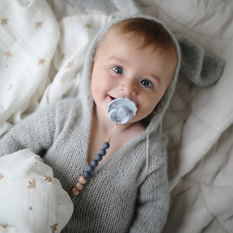 2 chupetas daisy pink cream/blush SILICONE Frigg Pacifier FRIGG