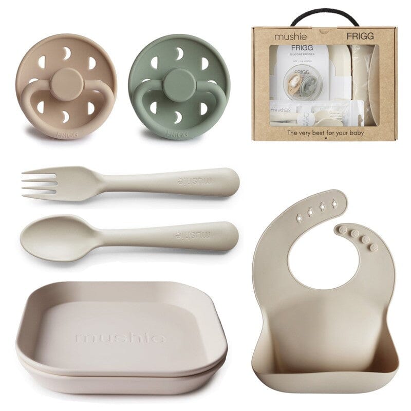 Caixa-presente alimentação expert baby vanilla Pacifier mushie