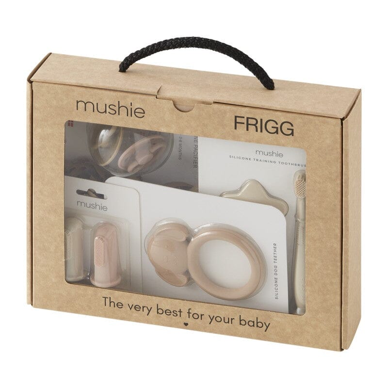 Caixa-presente dentinhos rosa Pacifier mushie