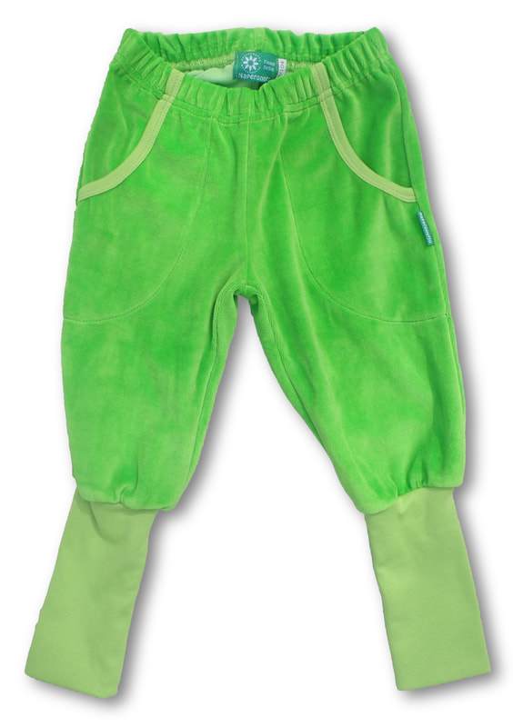 Pants green velour Naperonuttu Bottoms Naperonuttu