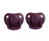 Pacifiers 2-pack plum 0-6M Filibabba accessories Filibabba