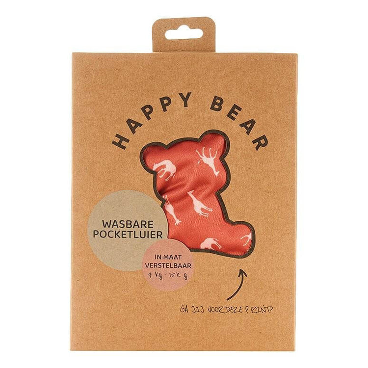 Fralda reutilizável de bolso savana Fraldas reutilizáveis Happy Bear