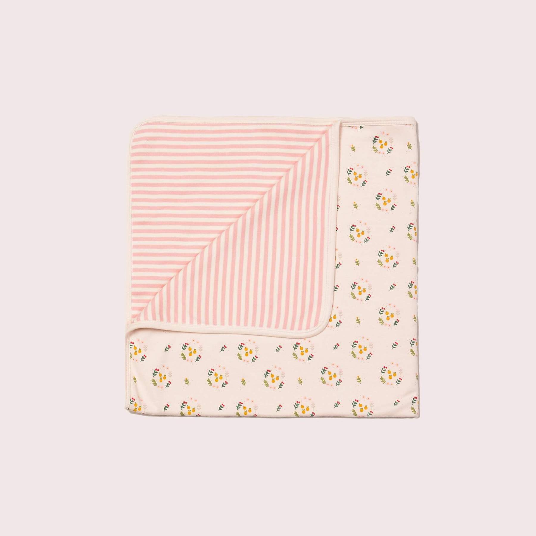 Quince flowers organic baby blanket Blanket Little Green Radicals