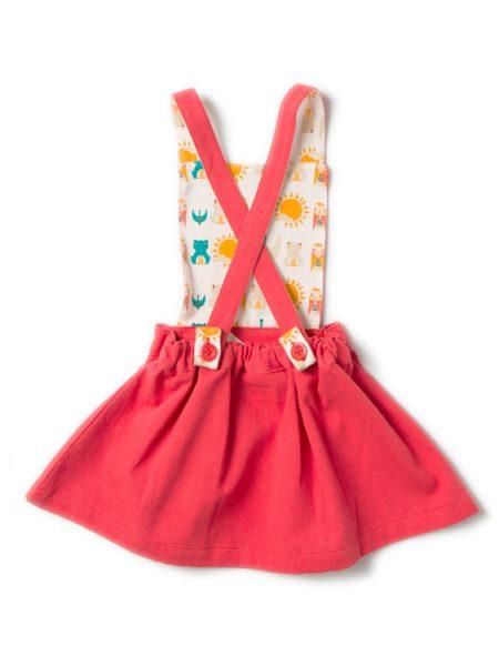 Red pinafore dress Dresses Little Green Radicals