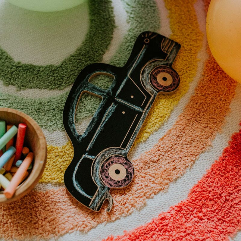 Tábua de ardósia - o carro retro Toys Milin