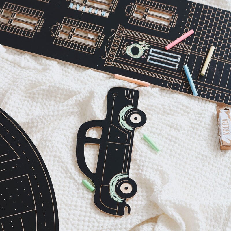 Tábua de ardósia - o carro retro Toys Milin