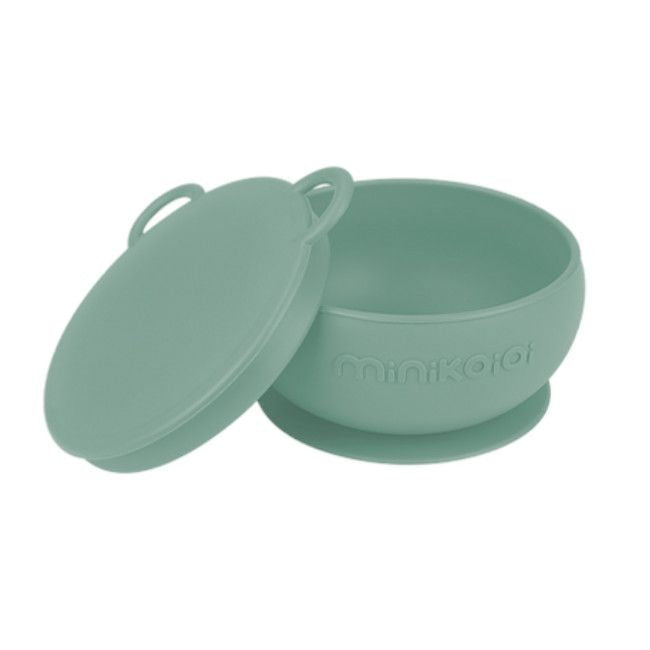 Suction bowl river green Minikoioi Dinnerware minikoioi