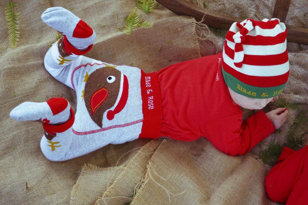Xmas leggings - Robin & Reindeer Bottoms Blade & Rose
