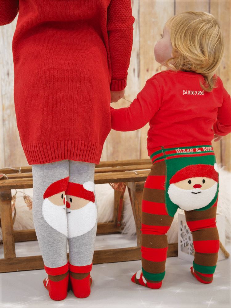 Junior Santa leggings Bottoms Blade & Rose