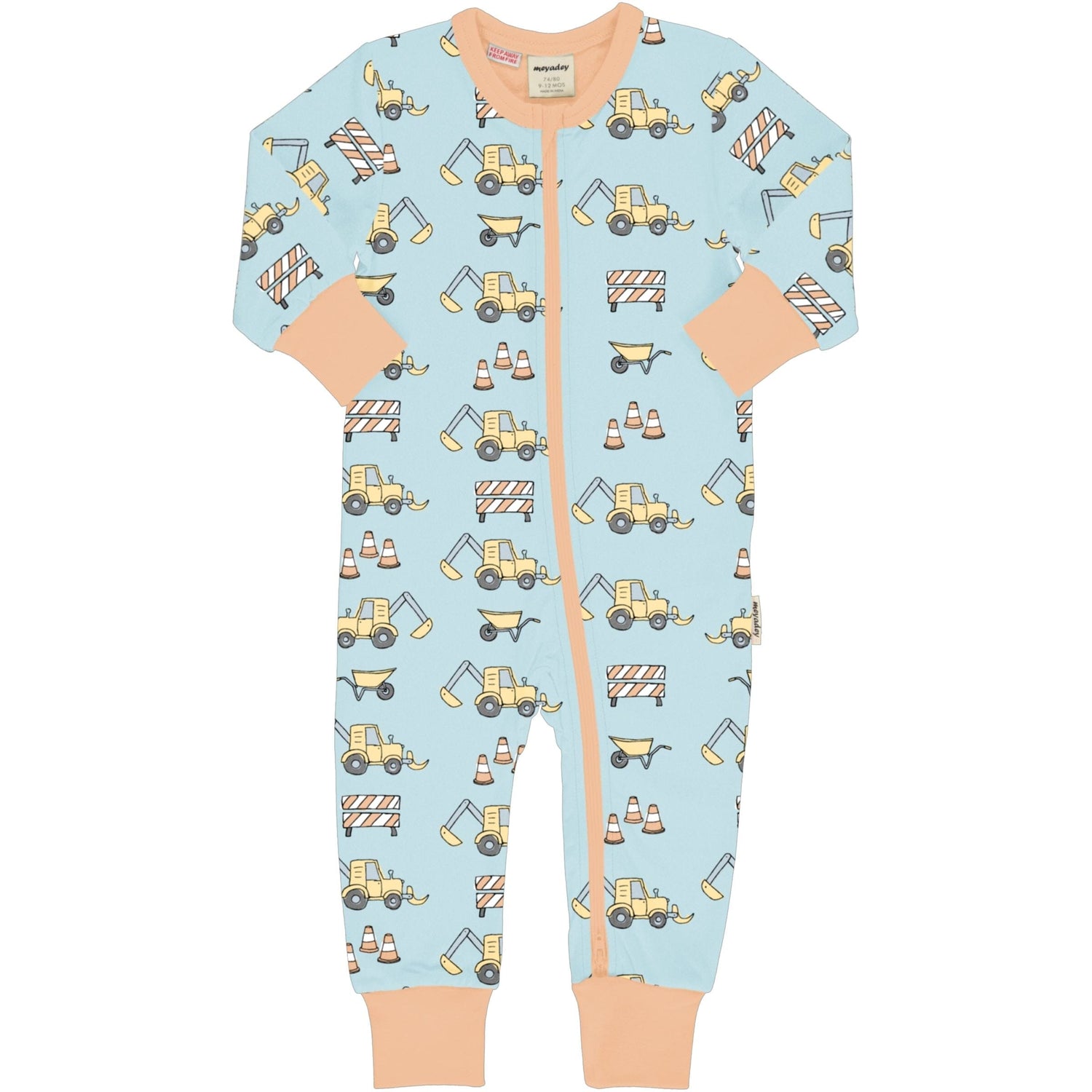 Babygrow zipsuit city construction playsuit Meyadey