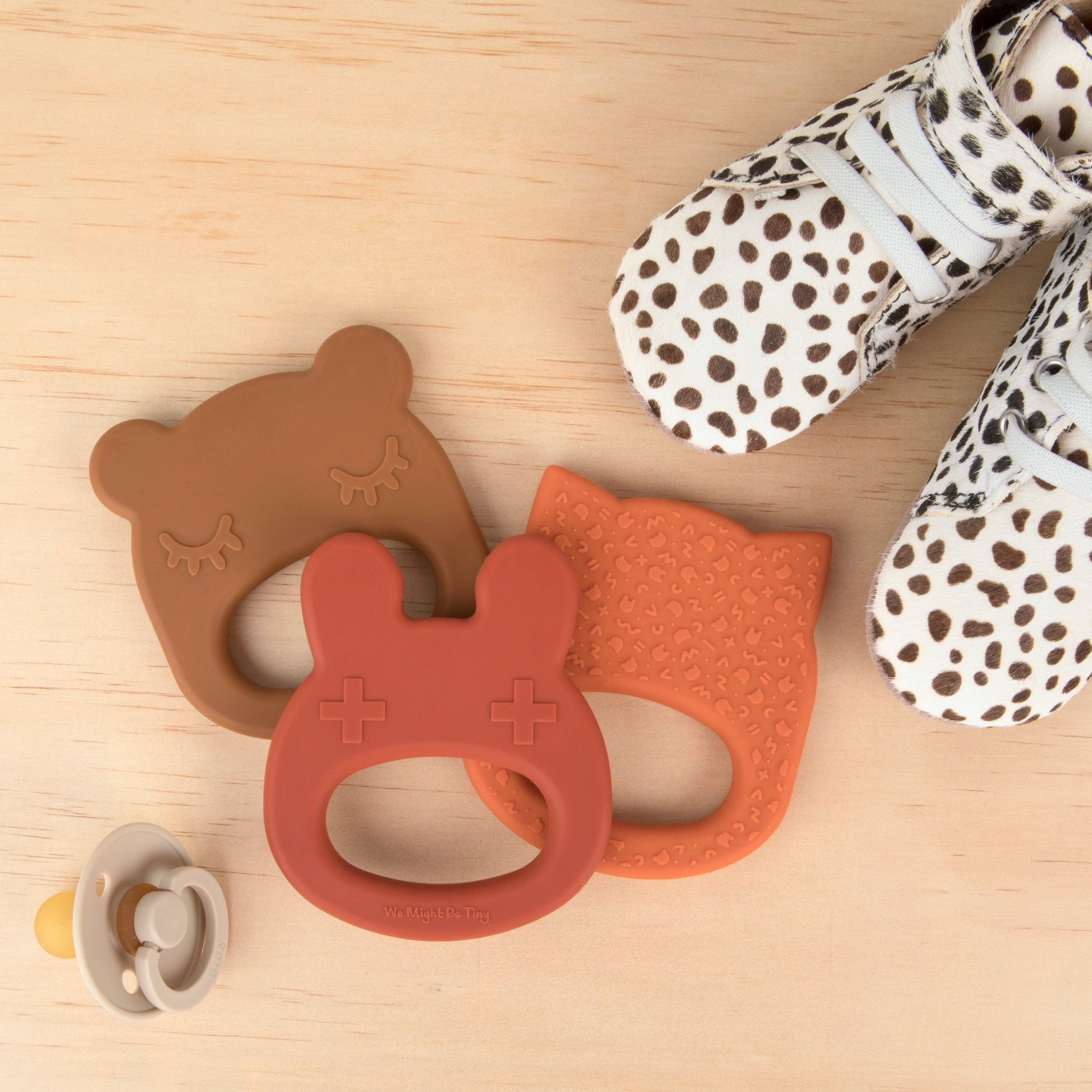 Mordedor silicone bunny rust Pacifiers & Teethers we might be tiny