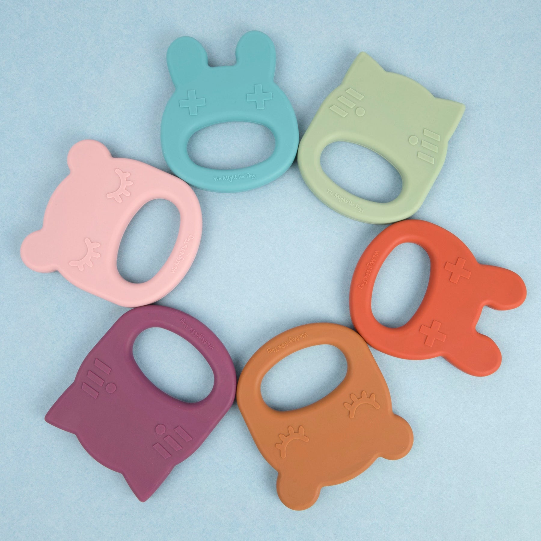 Mordedor silicone cat plum Pacifiers & Teethers we might be tiny
