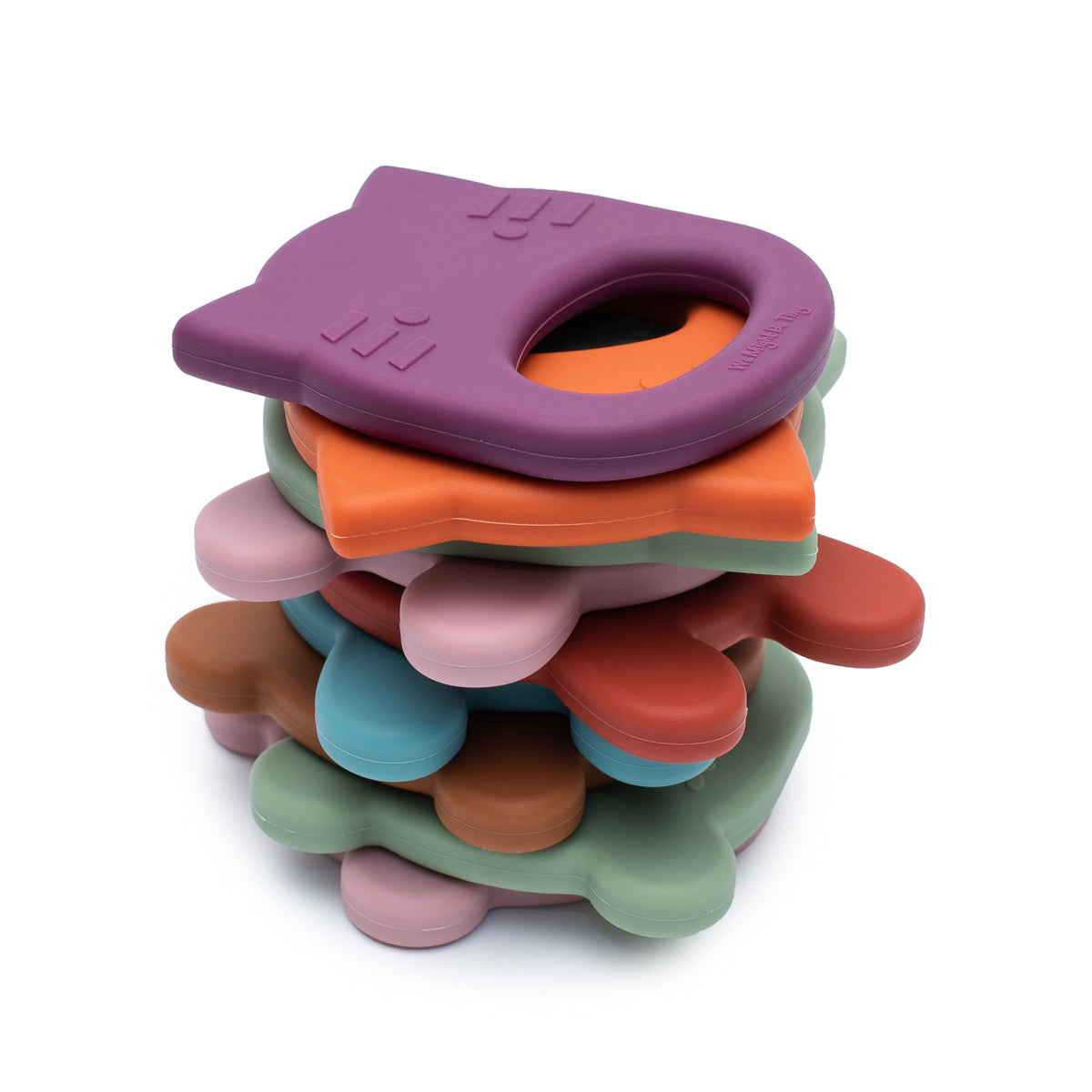 Mordedor silicone cat plum Pacifiers & Teethers we might be tiny