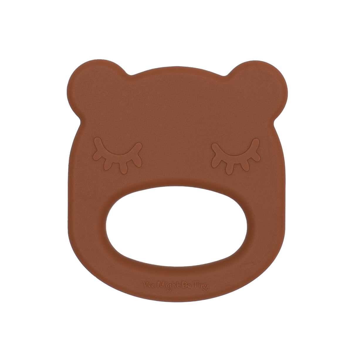 Mordedor silicone bear chocolate brown Pacifiers & Teethers we might be tiny