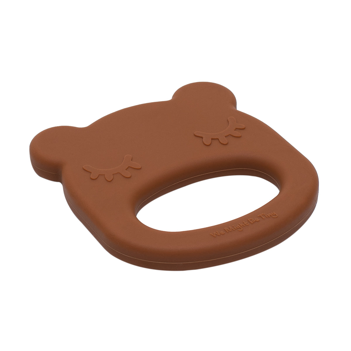 Mordedor silicone bear chocolate brown Pacifiers & Teethers we might be tiny