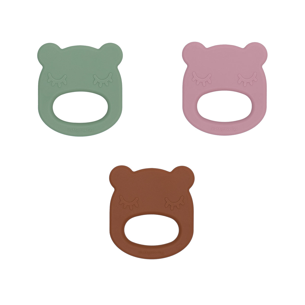 Mordedor silicone bear chocolate brown Pacifiers & Teethers we might be tiny