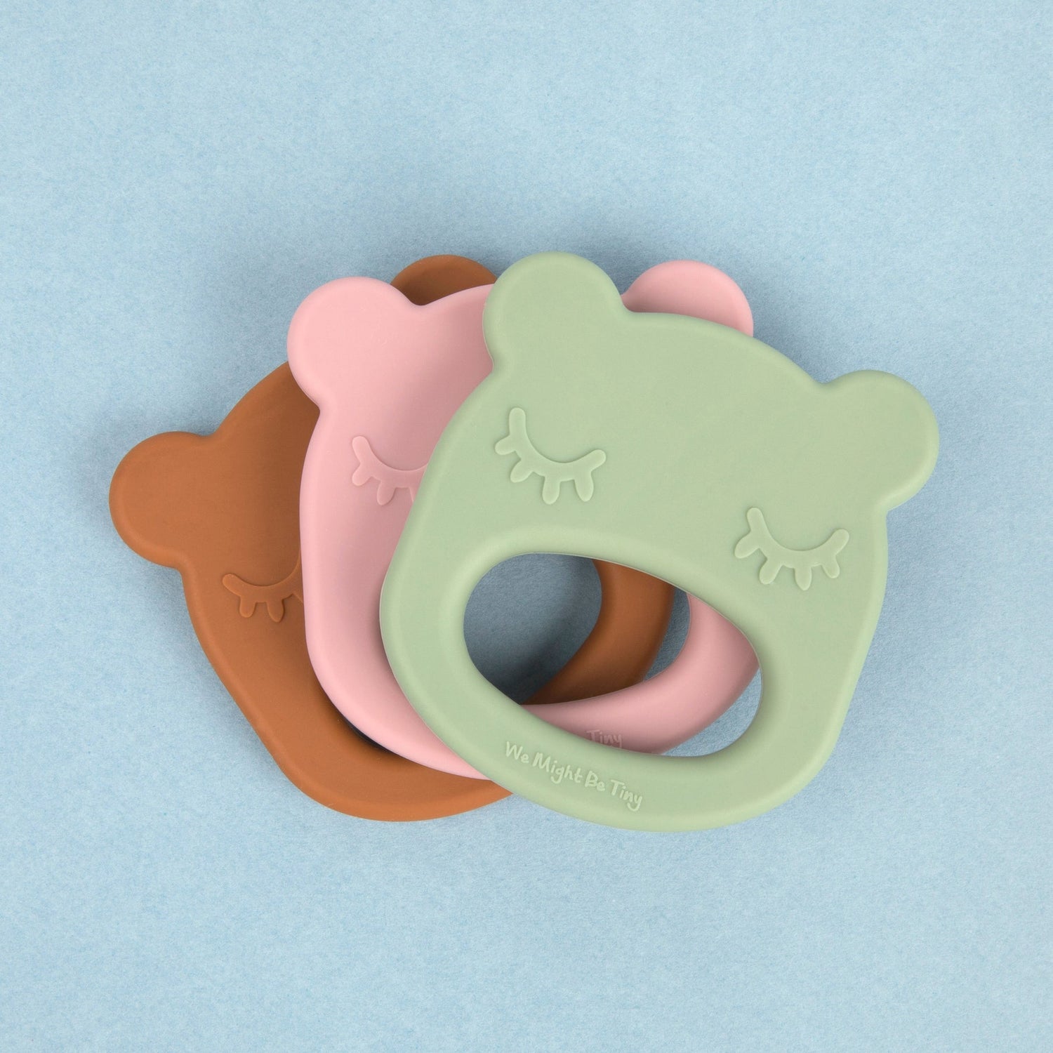 Mordedor silicone bear chocolate brown Pacifiers & Teethers we might be tiny