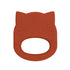 Mordedor silicone cat burnt orange Pacifiers & Teethers we might be tiny