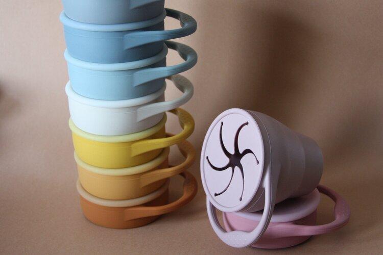 Silicone snack cup Dinnerware the cotton cloud