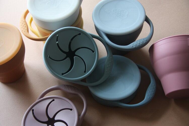 Silicone snack cup Dinnerware the cotton cloud