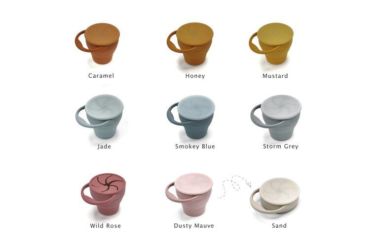 Silicone snack cup Dinnerware the cotton cloud