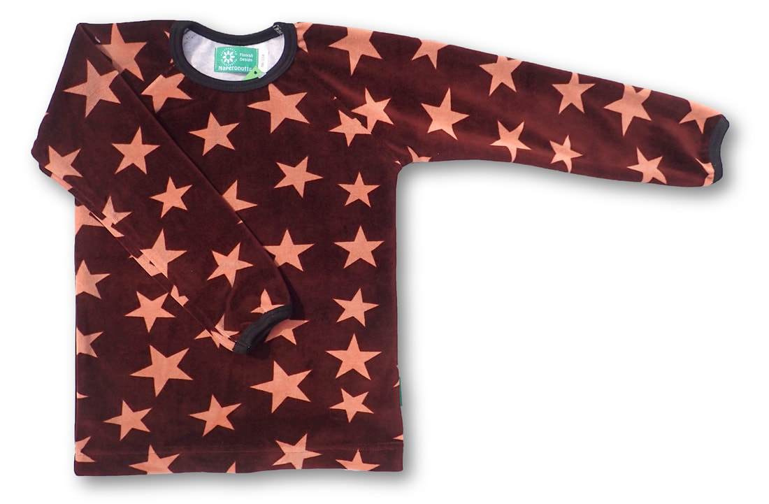 Top stars velour Naperonuttu Tops Naperonuttu